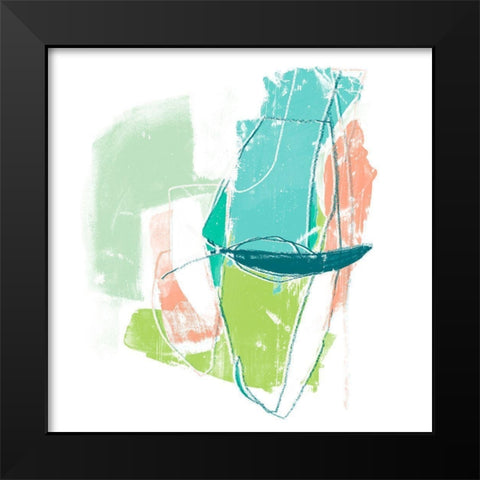 Chromatic Intent I Black Modern Wood Framed Art Print by Vess, June Erica