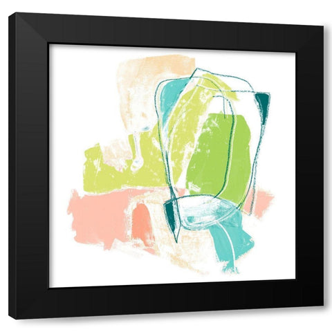 Chromatic Intent III Black Modern Wood Framed Art Print by Vess, June Erica