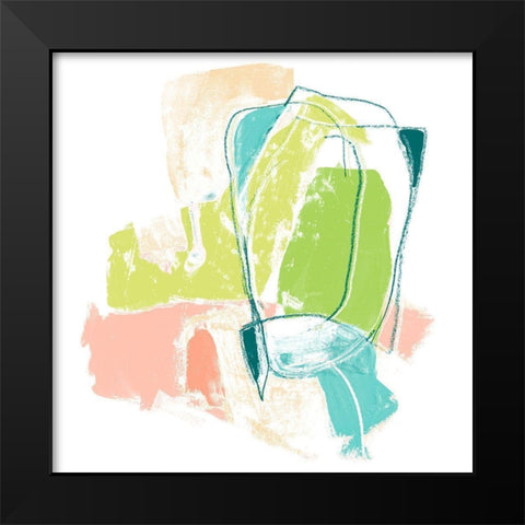 Chromatic Intent III Black Modern Wood Framed Art Print by Vess, June Erica