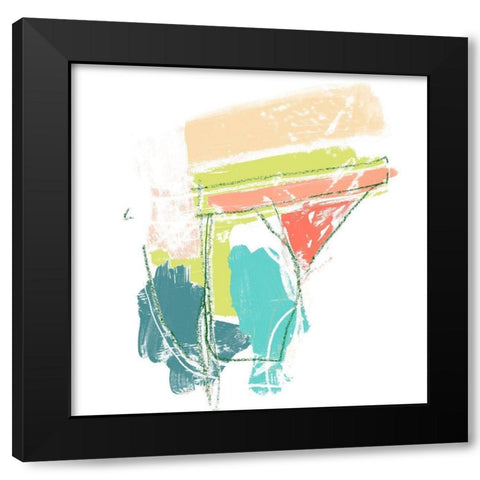 Chromatic Intent IV Black Modern Wood Framed Art Print with Double Matting by Vess, June Erica