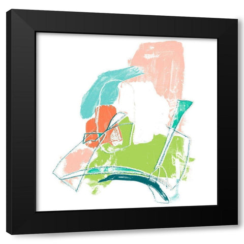 Chromatic Intent V Black Modern Wood Framed Art Print by Vess, June Erica