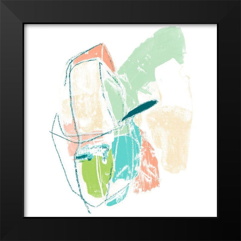 Chromatic Intent VII Black Modern Wood Framed Art Print by Vess, June Erica