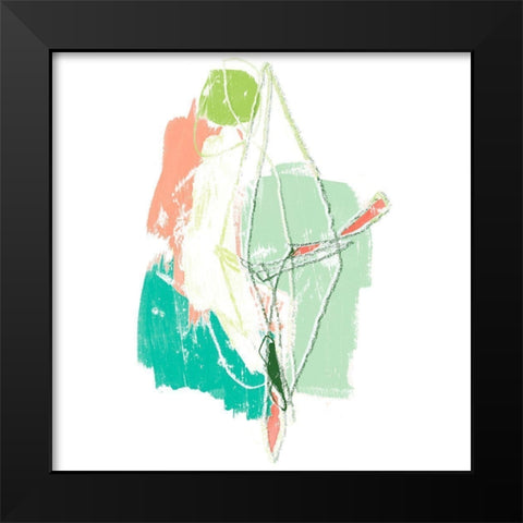 Chromatic Intent VIII Black Modern Wood Framed Art Print by Vess, June Erica