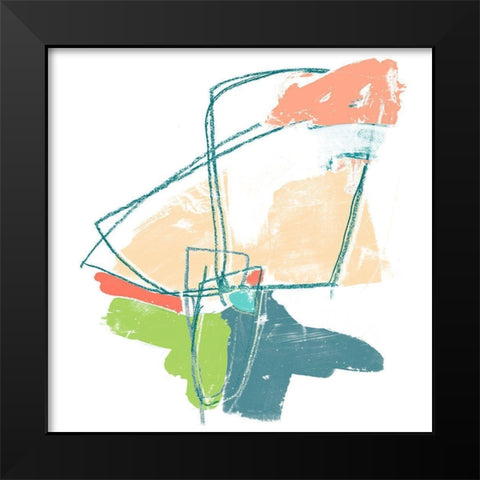 Chromatic Intent IX Black Modern Wood Framed Art Print by Vess, June Erica