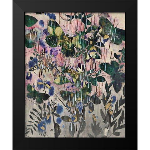 Celestial Butterflies III Black Modern Wood Framed Art Print by Arbel, Lori