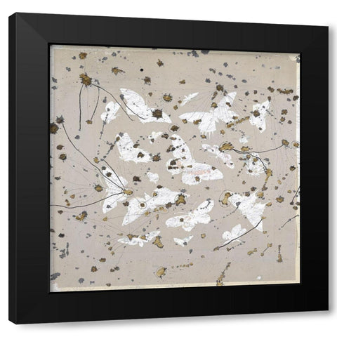 19th Century Butterfly Constellations II Black Modern Wood Framed Art Print with Double Matting by Arbel, Lori