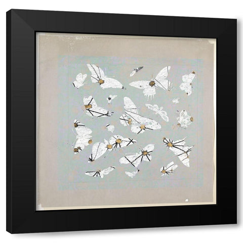 19th Century Butterfly Constellations III Black Modern Wood Framed Art Print with Double Matting by Arbel, Lori