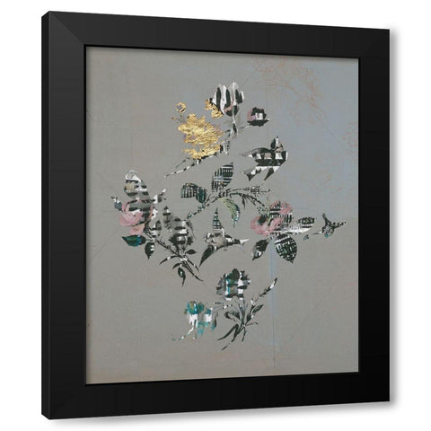 19th Century Design And Birds I Black Modern Wood Framed Art Print with Double Matting by Arbel, Lori
