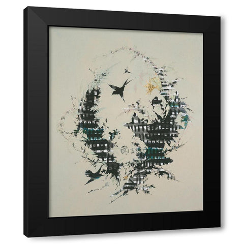 19th Century Design And Birds II Black Modern Wood Framed Art Print by Arbel, Lori