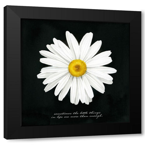 Delicate Daisy I Black Modern Wood Framed Art Print with Double Matting by Popp, Grace