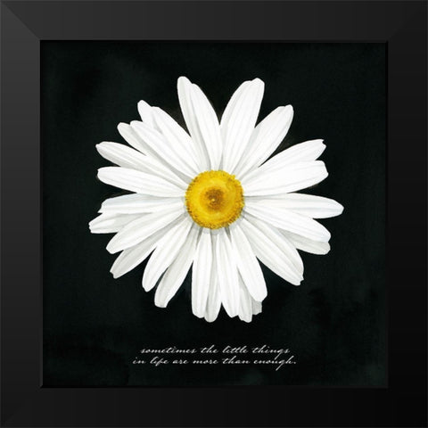 Delicate Daisy I Black Modern Wood Framed Art Print by Popp, Grace