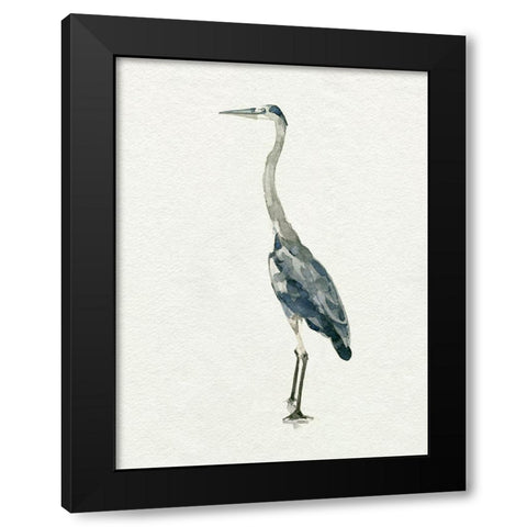 Saltwater Herons II Black Modern Wood Framed Art Print with Double Matting by Caroline, Emma