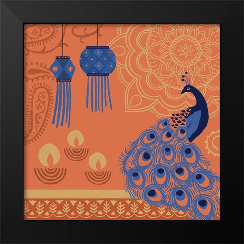 Diwali I Black Modern Wood Framed Art Print by Barnes, Victoria