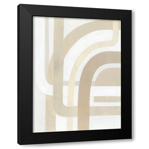 Loops And Weaves I Black Modern Wood Framed Art Print with Double Matting by Popp, Grace