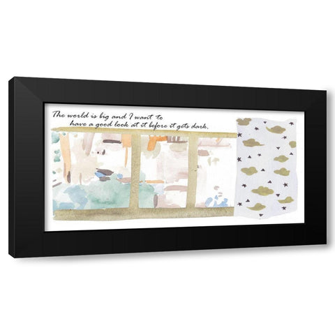 Nice View I Black Modern Wood Framed Art Print with Double Matting by Wang, Melissa