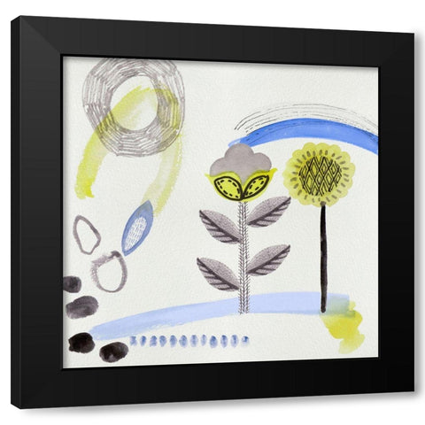 Light Dreams I Black Modern Wood Framed Art Print with Double Matting by Wang, Melissa