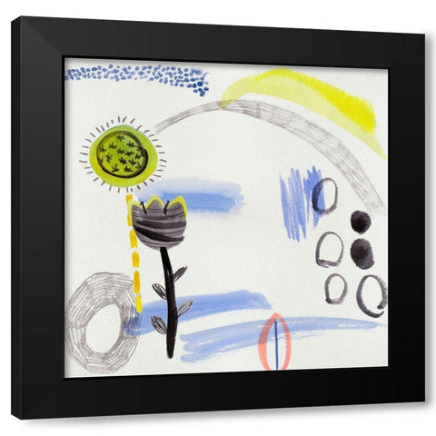 Light Dreams II Black Modern Wood Framed Art Print by Wang, Melissa