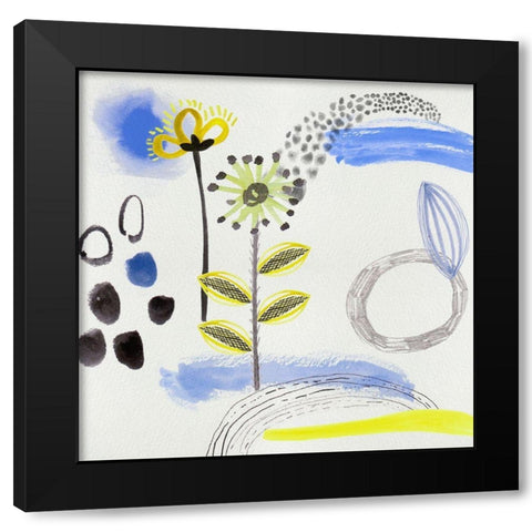 Light Dreams VI Black Modern Wood Framed Art Print with Double Matting by Wang, Melissa