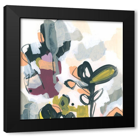Garden Extraction V Black Modern Wood Framed Art Print with Double Matting by Vess, June Erica