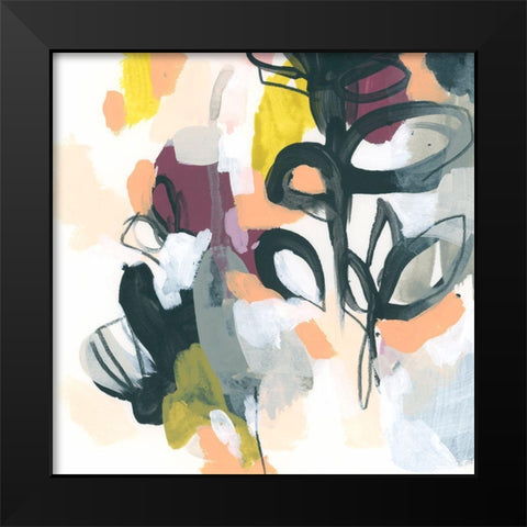 Garden Extraction VI Black Modern Wood Framed Art Print by Vess, June Erica