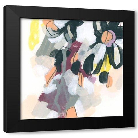 Garden Extraction VII Black Modern Wood Framed Art Print with Double Matting by Vess, June Erica