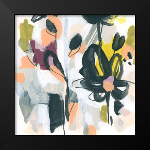 Garden Extraction VIII Black Modern Wood Framed Art Print by Vess, June Erica