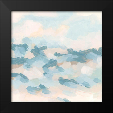 Dappled Surf I Black Modern Wood Framed Art Print by Vess, June Erica