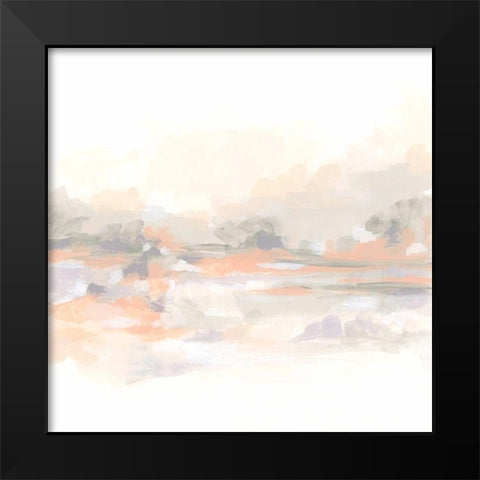 Blush Vista I Black Modern Wood Framed Art Print by Vess, June Erica
