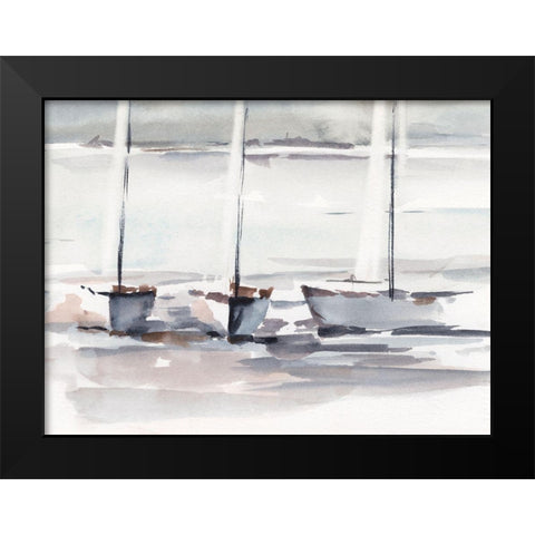 Caribbean Sails I Black Modern Wood Framed Art Print by Harper, Ethan
