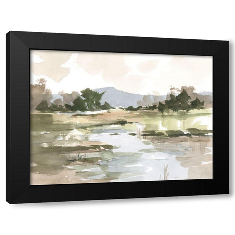 Autumn Stream I Black Modern Wood Framed Art Print with Double Matting by Harper, Ethan