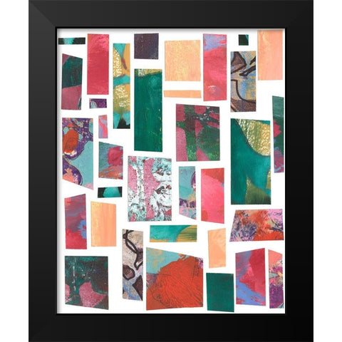 Broken Fragments III Black Modern Wood Framed Art Print by Moore, Regina