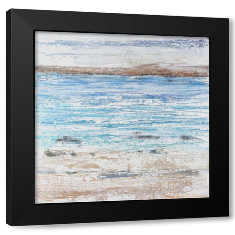 Coastal Seascape I Black Modern Wood Framed Art Print with Double Matting by OToole, Tim