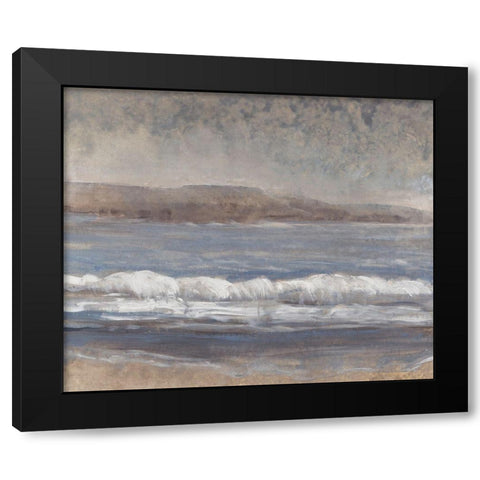 Sandy Beach I Black Modern Wood Framed Art Print with Double Matting by OToole, Tim