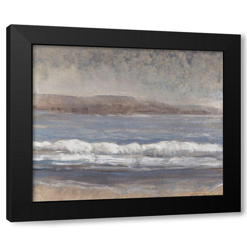 Sandy Beach I Black Modern Wood Framed Art Print by OToole, Tim