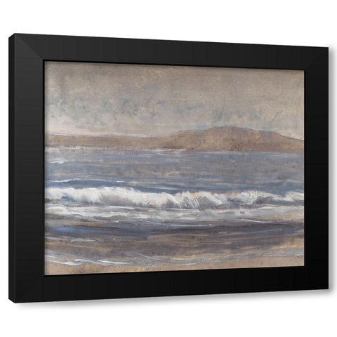 Sandy Beach II Black Modern Wood Framed Art Print by OToole, Tim