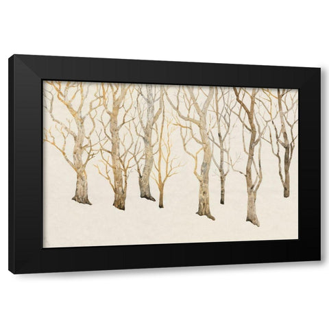 Bare Trees II Black Modern Wood Framed Art Print with Double Matting by OToole, Tim