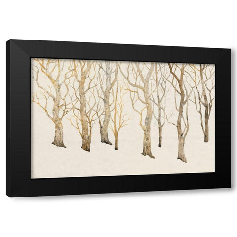 Bare Trees II Black Modern Wood Framed Art Print by OToole, Tim