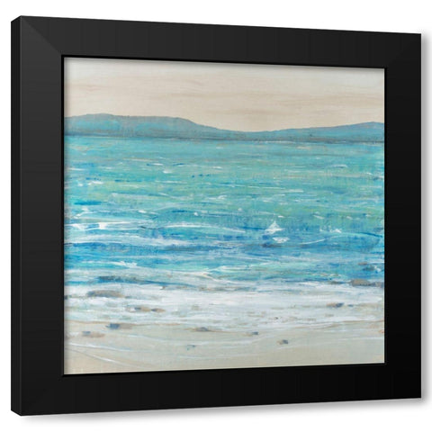 Reef Edge I Black Modern Wood Framed Art Print with Double Matting by OToole, Tim