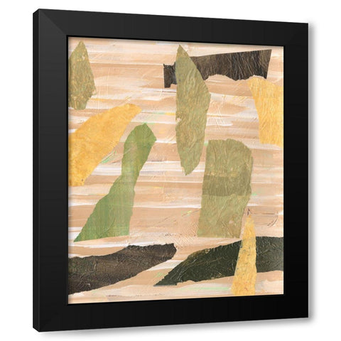 Painted Paper Pieces II Black Modern Wood Framed Art Print with Double Matting by Moore, Regina