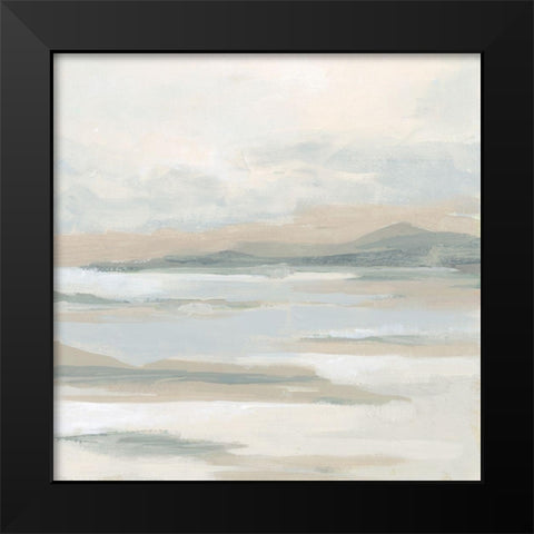 Tonal Tides I Black Modern Wood Framed Art Print by Vess, June Erica