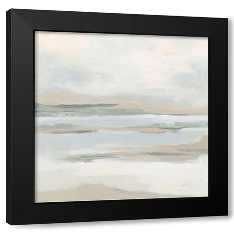 Tonal Tides II Black Modern Wood Framed Art Print with Double Matting by Vess, June Erica