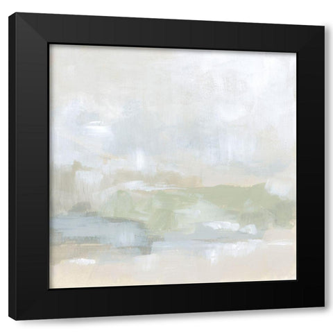 Tonal Horizon I Black Modern Wood Framed Art Print by Vess, June Erica