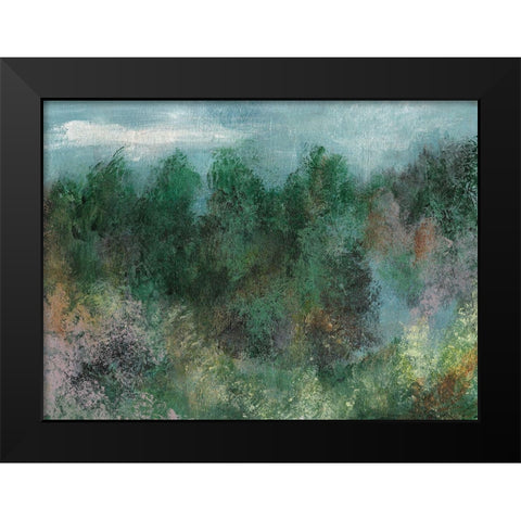 Waking II Black Modern Wood Framed Art Print by Bramma, Lila
