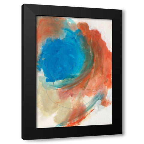 Fire and Water II Black Modern Wood Framed Art Print by Bramma, Lila