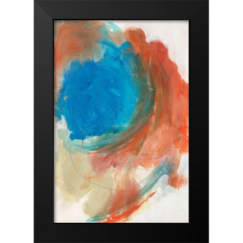 Fire and Water II Black Modern Wood Framed Art Print by Bramma, Lila