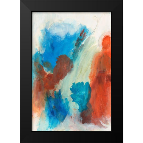 Fire and Water III Black Modern Wood Framed Art Print by Bramma, Lila