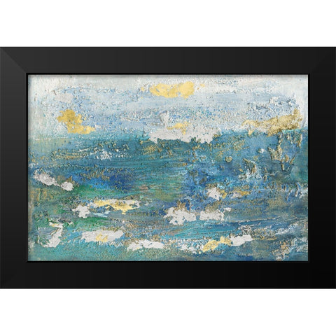 Sparkling Sea I Black Modern Wood Framed Art Print by Bramma, Lila