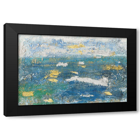 Sparkling Sea II Black Modern Wood Framed Art Print by Bramma, Lila