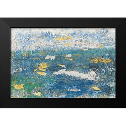 Sparkling Sea II Black Modern Wood Framed Art Print by Bramma, Lila