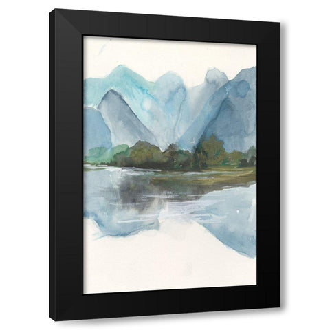 Be Clear to Reflect II Black Modern Wood Framed Art Print by Bramma, Lila